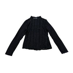 ASTR The Label Black Sheer Lace Long Sleeve Top Women’s XL Deadstock